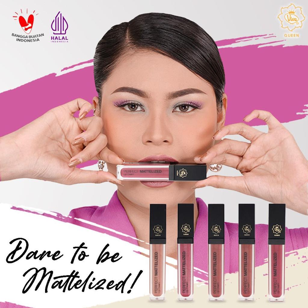Viva Queen Perfect Mattelized Lip Cream TRANSFER PROOF & LONG STAY