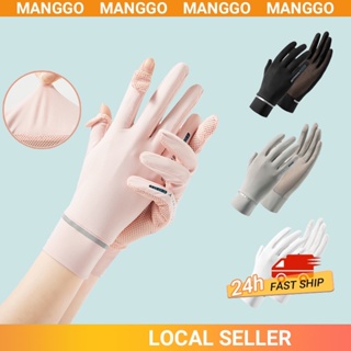 Sunscreen Gloves Women Outdoor Anti UV Ice Silk Gloves Thin Anti-skid Touch Screen Glove