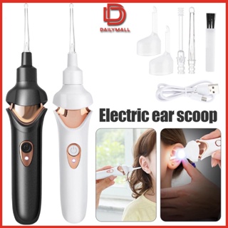Electric Vacuum Ear Cleaner Soft Spoon Head Charging Ear Wax Removal Cleaner For Baby Children