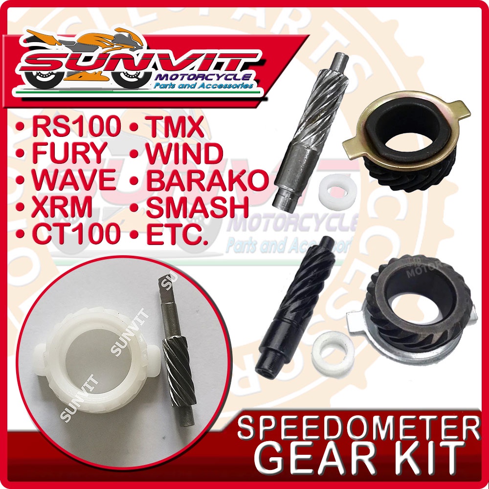 MOTORCYCLE SPEEDOMETER GEAR KIT RS100 ALPHA TMX CRYPTON FURY SMASH WIND