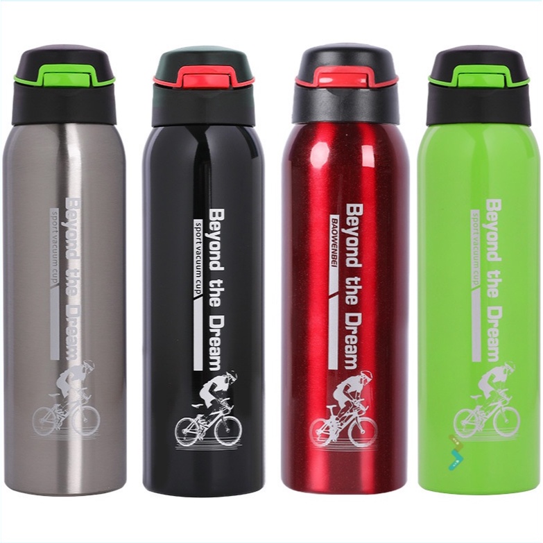 Cycling Water Bottle 500ml Bike Stainless Steel Double Vacuum Thermos Cup MTB Bike Bottle