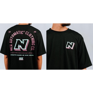 Nick Automatic Happy Bash/Motor City/Pencil Crew Bones/Block Neon/Roots/Pirates White Black T-shirt #5