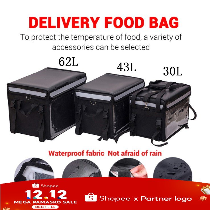 62L Insulated Thermal Delivery Box Delivery Bag Motorcycle Delivery Insulated Bag Takeaway Bag #1