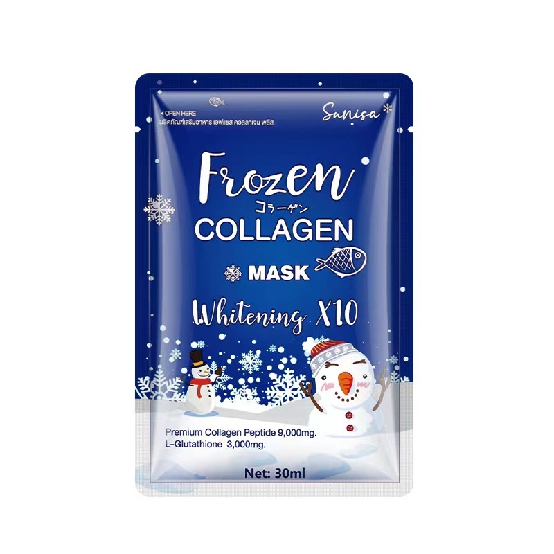 Sunisa Frozen Collagen Whitening Moisturizing Face Mask Shopee