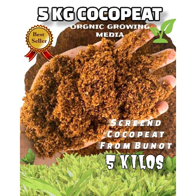 12 12 Mega Sale 5 Kg Cocopeat Coconut Husk Dust Kusot SCREENED COCOPEAT Shopee Philippines