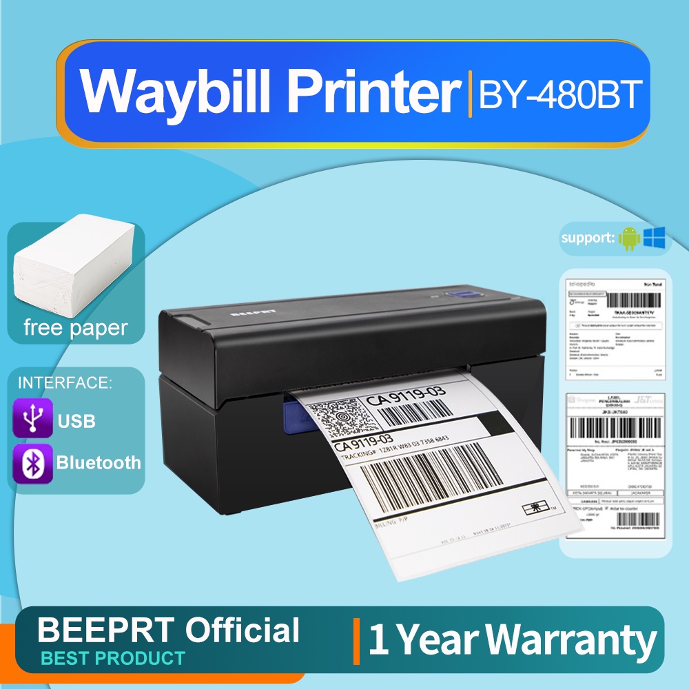 thermal printer for A6 waybill Beeprt shipping printer cheaper shopee