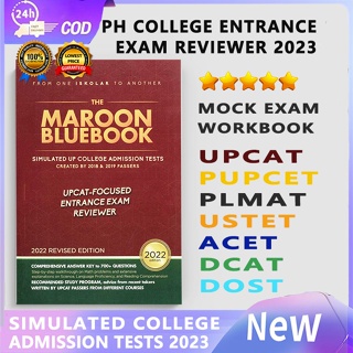 Maroon Bluebook - Updated UPCAT Reviewer 2023 UPCAT-FOCUSED ENTRANCE EXAM REVIEWER 2022edition COD