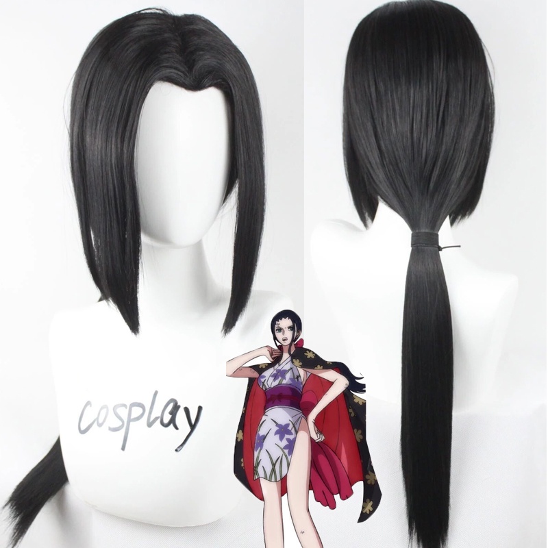 Free Gift Anime Nico Robin Cosplay Wig Women Black Long Wigs Cosplay ...