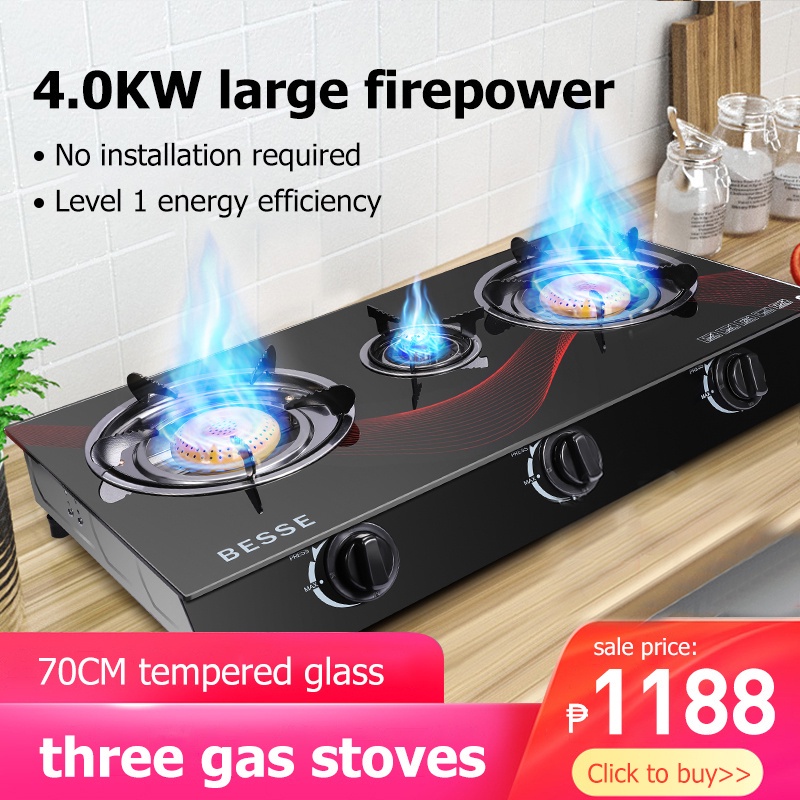 MEITESI gas stove double burner portable gas stove gas stove double gas stove home {PLEASE READ