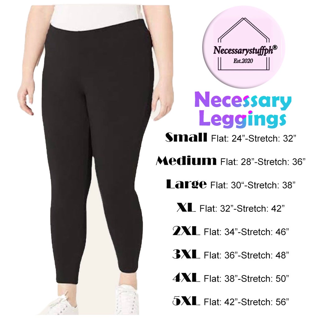 NECESSARY Leggings for Women's (Small-5XL) | Shopee Philippines