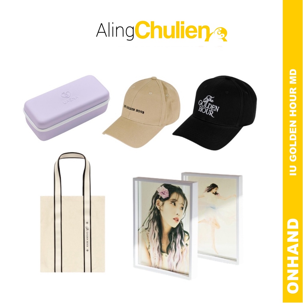 IU Golden Hour Official MD Lightstick Pouch IKE Ball Cap Eco Bag Clear