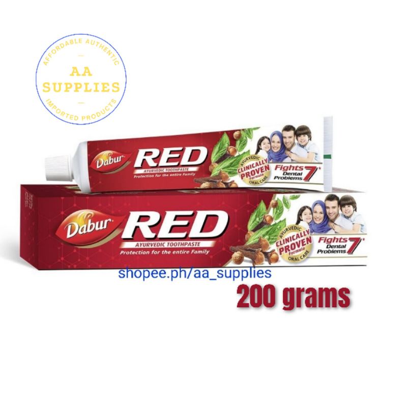 DABUR RED AYURVEDIC TOOTHPASTE 200G | Shopee Philippines