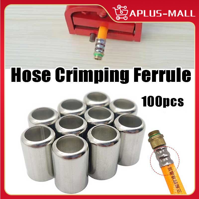100Pcs Hose Crimping Ferrule Set For Pressure Washer / Power Sprayer