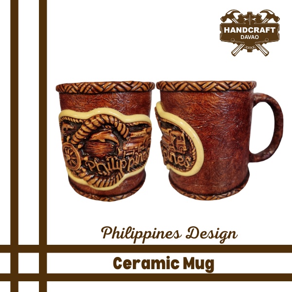Handcraft Davao Ceramic Mug Philippines Handcrafted Souvenir
