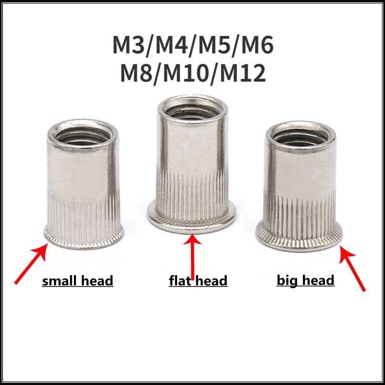 Rivet nut 304 stainless steel M3M4M5M6M8M10M12 rivnut rivet screw