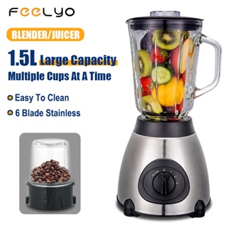 FEELYO Blender Juicer Mixer Ice Crusher 1.5L Multi Functional Counter  {PLEASE READ THE DESCRIPTION}