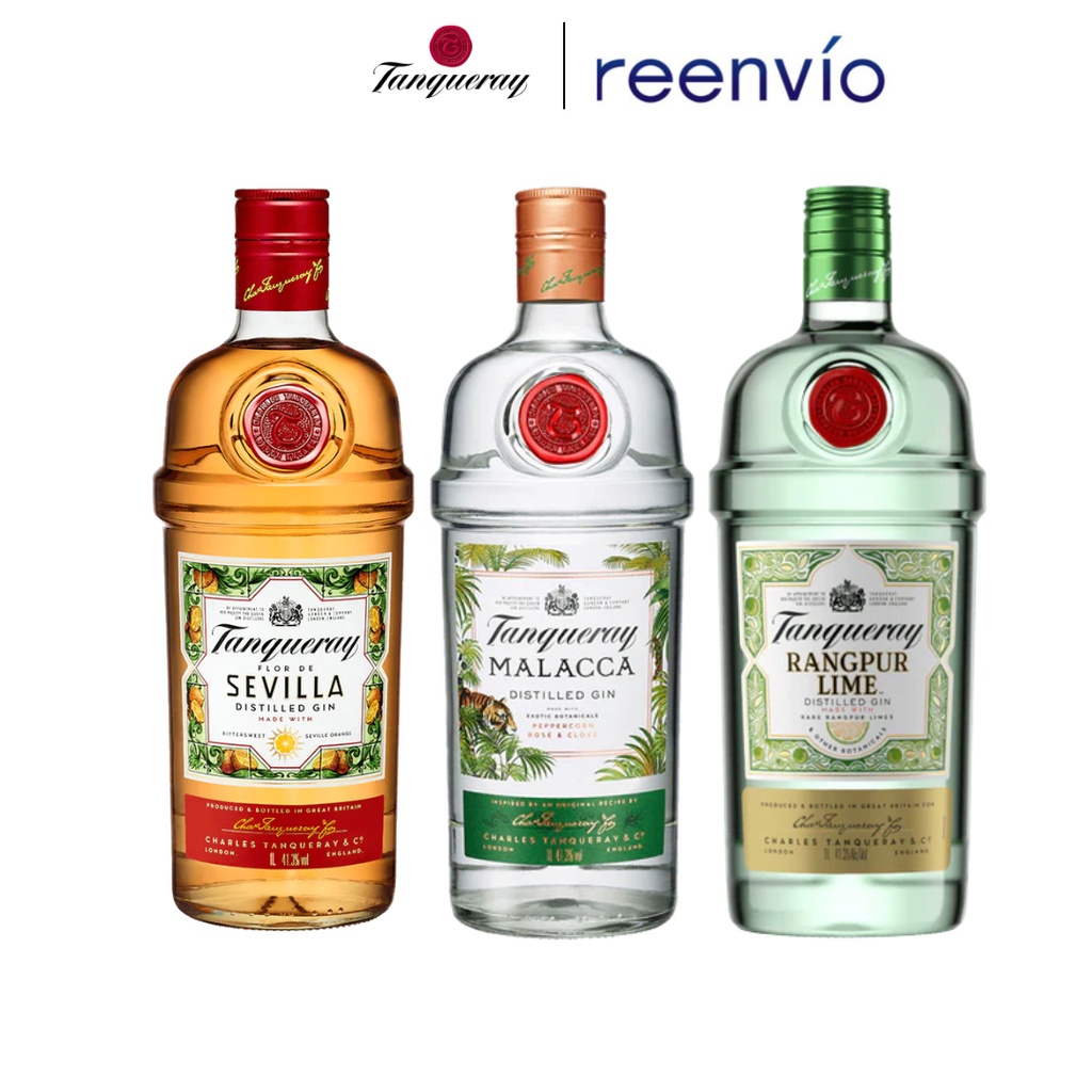 Tanqueray London Dry Gin Flavors 1L (Sevilla, Malacca, Rangpur) Shopee Philippines