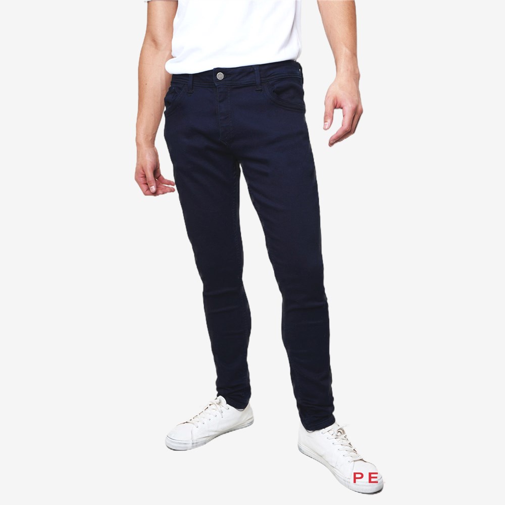 Penshoppe Reversible Skinny Jeans For Men (Blue) | Shopee Philippines