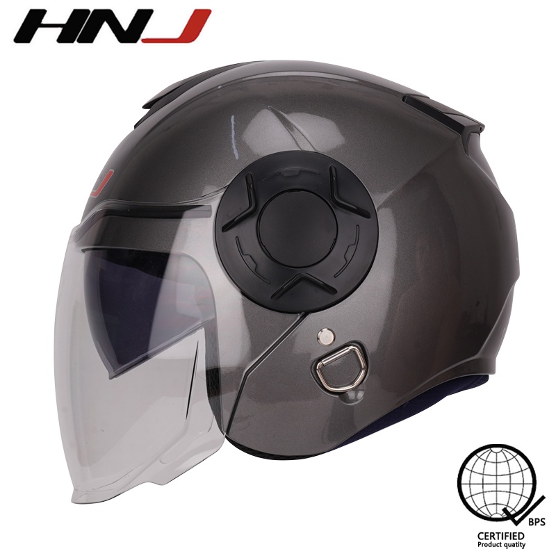 HNJ 869 Half Face Helmet Dual visor helemt for motorcycle Shopee
