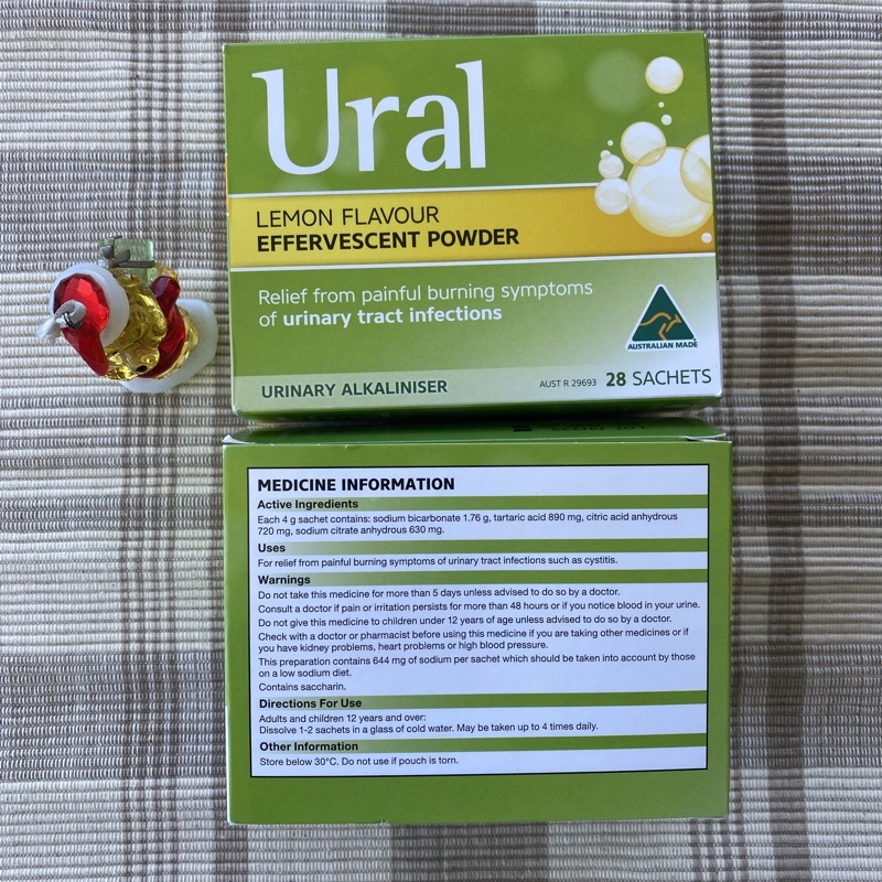 Ural Effervescent Powder SOLD PER SACHET. Cystitis and UTI Relief. MADE