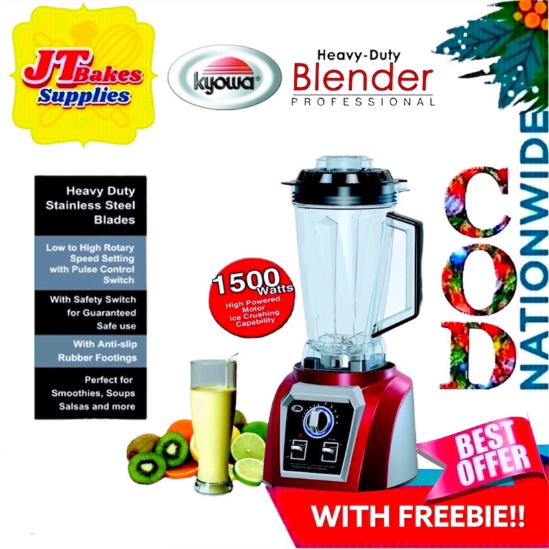 Kyowa Heavy Duty Blender Kw4765 Red KW4765 with Freebie Shopee
