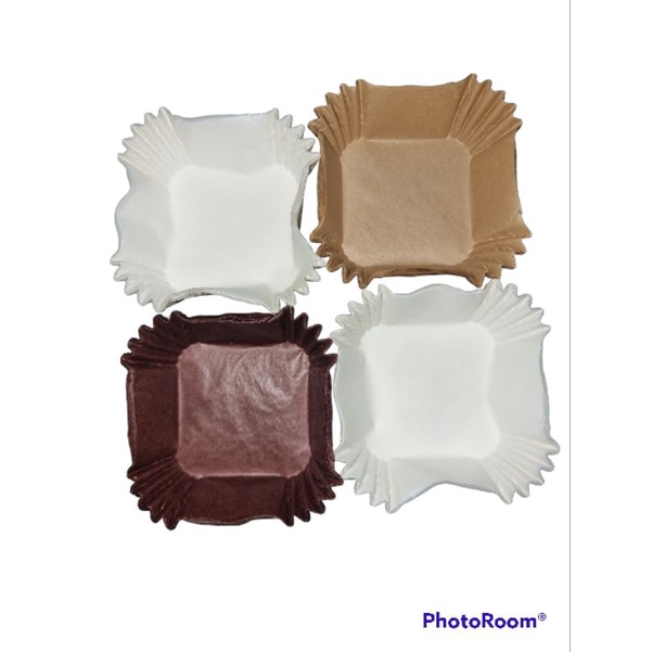 Square Paper Brownie Liner Medium size (6*6 cm) Shopee Philippines