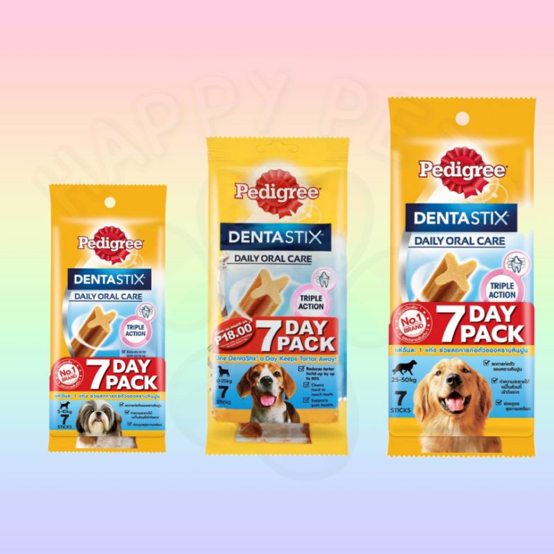 7 Sticks Pedigree Dentastix Daily Oral Care 7 Day Pack Dental Treat