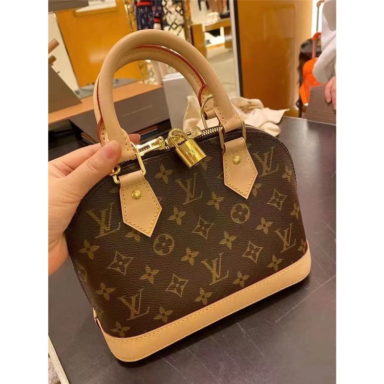 LV/ Louis Vuitton handbag Alma BB shell bag shoulder bag messenger