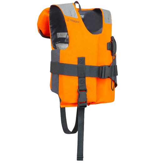 Decathlon Tribord Kids Life Jacket 100N LJ EASY orange/grey Shopee