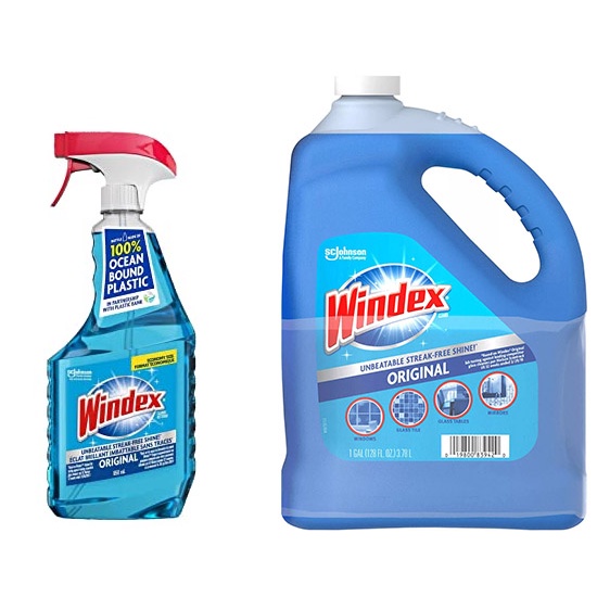 Windex Streak Free Shine Original 1 Gal 3.78L PLUS FREE WINDEX SPRAY