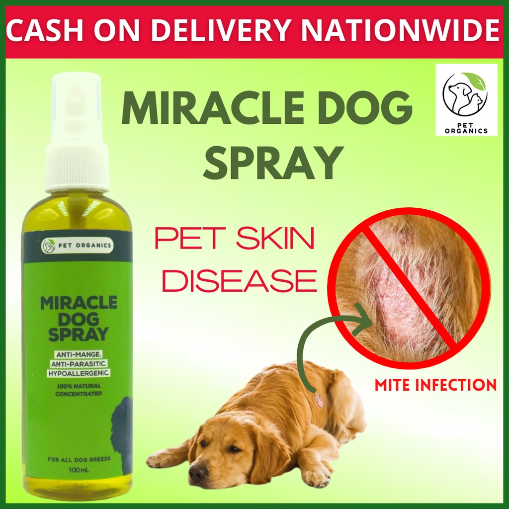 Miracle Dog Spray Best For Anti-mange, Anti-parasitic & Hypoallergenic 