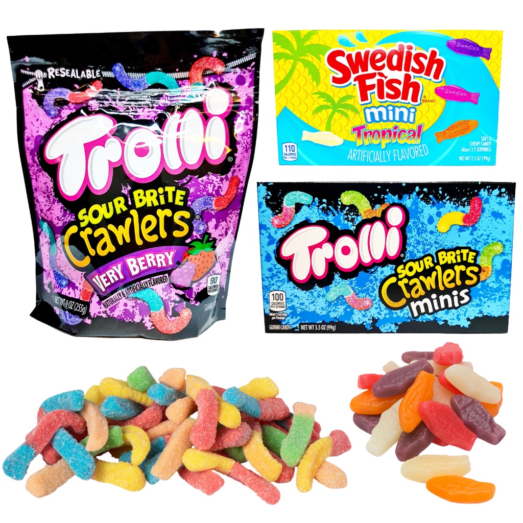 TROLLI & SWEDISH FISH GUMMY CANDIES [IMPORTED] 1 PC PER ORDER Shopee