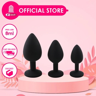 Hot Selling Sex Toy Smooth Touch Silicone Butt Plug with Jewel Sex Toy