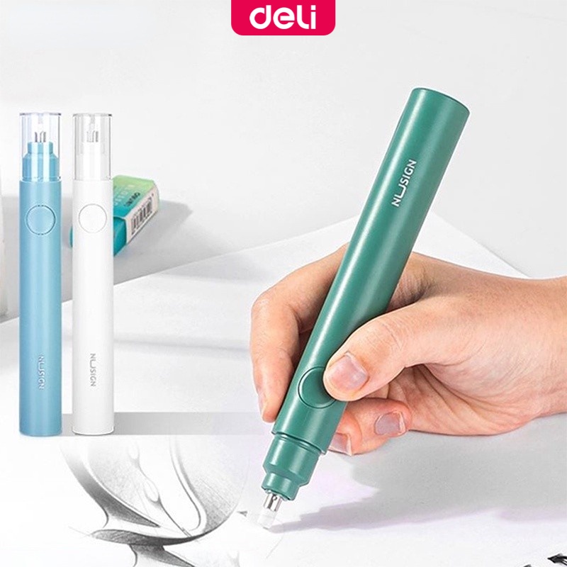 Nusign by Deli Student Electric Eraser Art Drawing Eraser With Refills