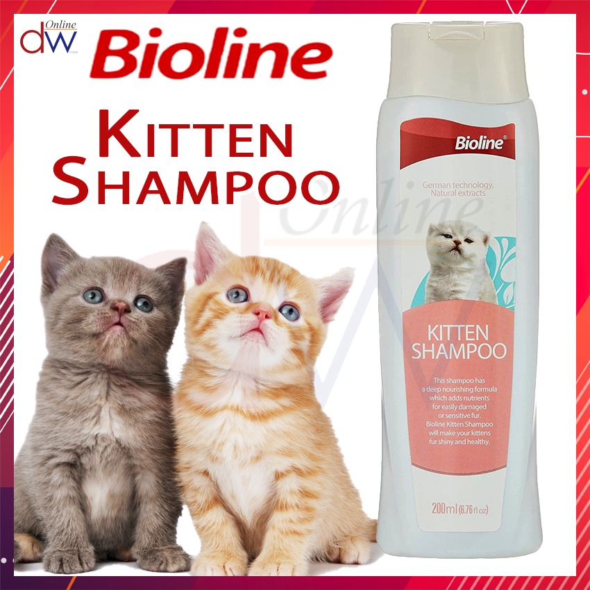 Bioline Kitten Shampoo Cat Shampoo for Sensitive Skin 200ml Shopee