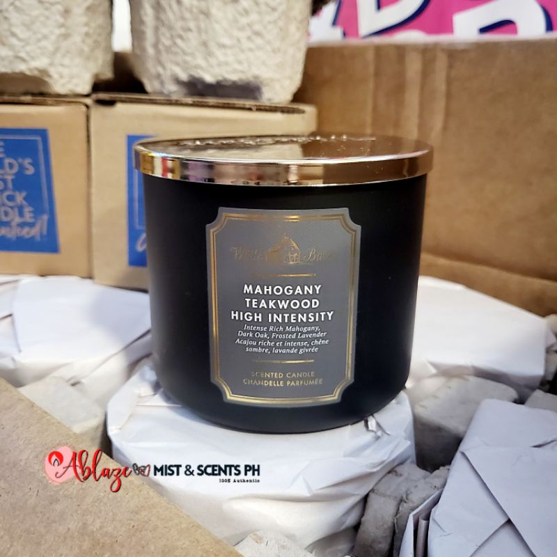 Mahogany Teakwood High Intensity 3 Wick White Barn by Bath & Body Works Shopee Philippines