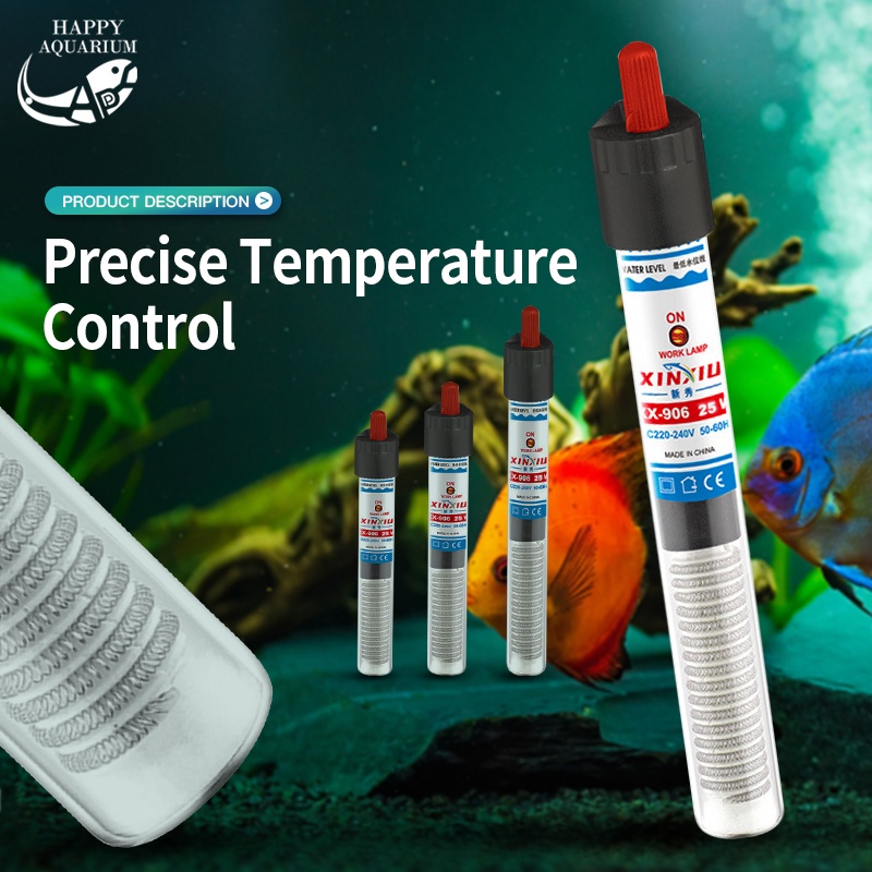 Glass Aquarium Heater Fish Tank Adjustable Thermostat Heater For