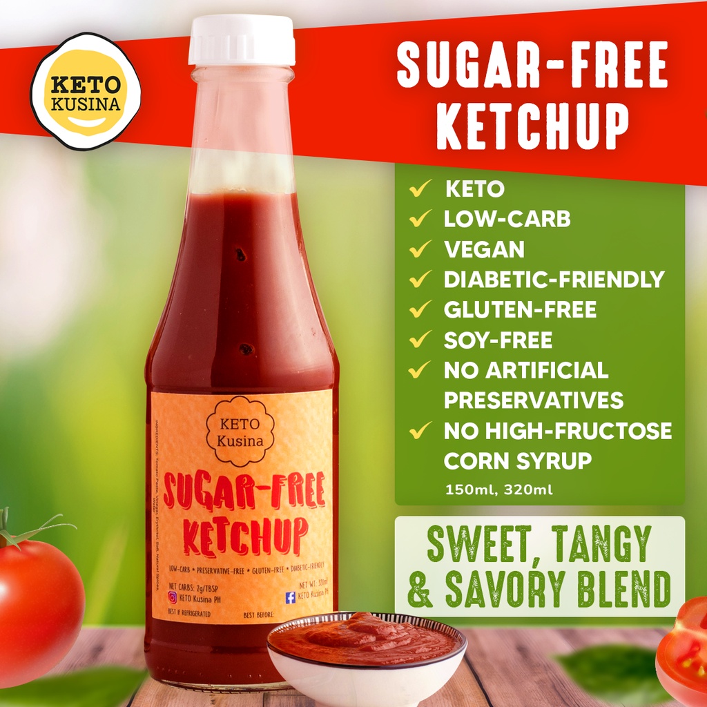 Keto Kusina Ketchup (SugarFree, Keto, Low Carb, Vegan) Shopee