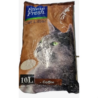 In stockCOD✆﹊❃10ltrs.feline fresh cat litter sand coffee flavor