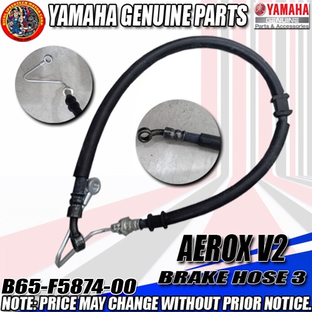 AEROX V1/V2 BRAKE HOSE 3 (YGP) (GENUINE B65F587400) Shopee Philippines
