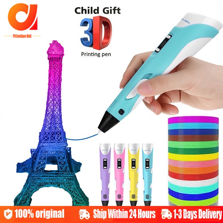 3D Pen Digital Display Smart Printing Pen DIY Art Creation Graffiti Art