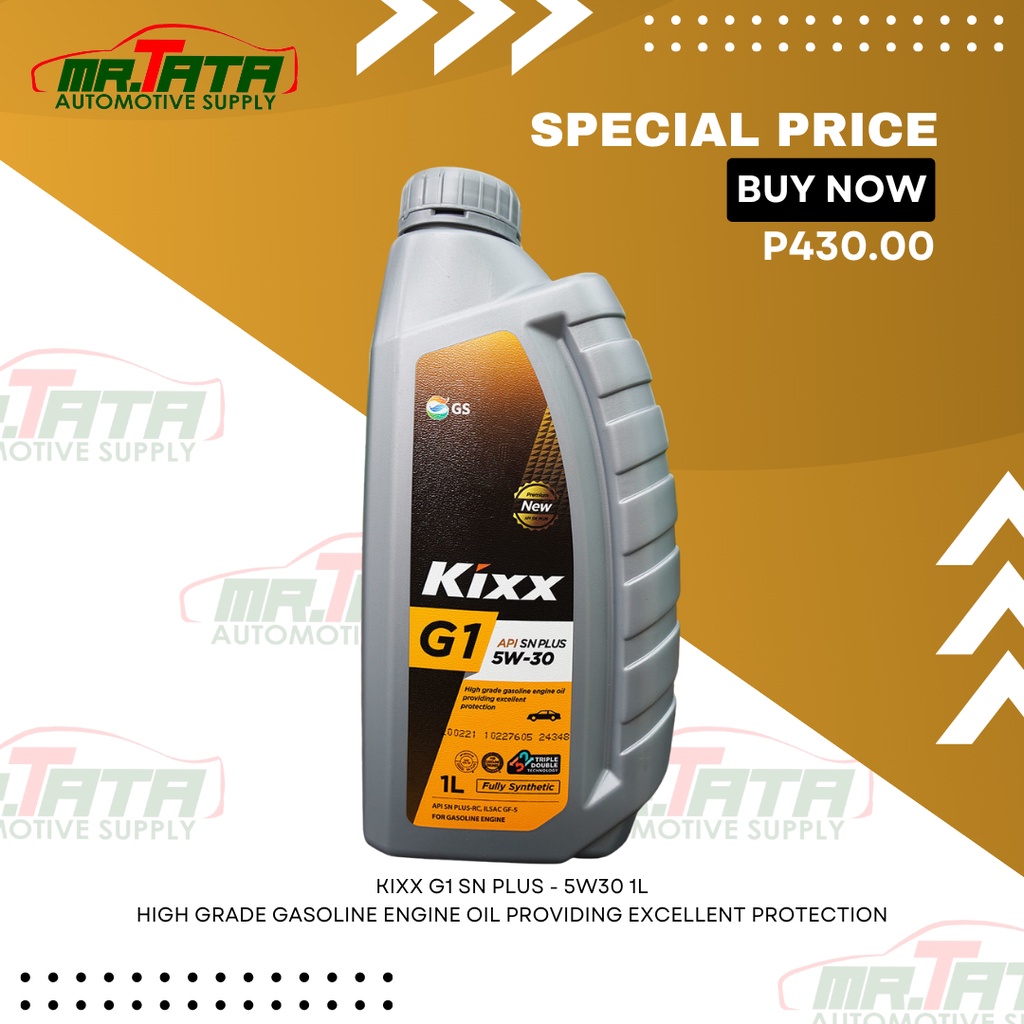 Kixx G1, 5w30 1L FULLY SYNTHETIC GASOLINE ENGINE OIL. Shopee Philippines