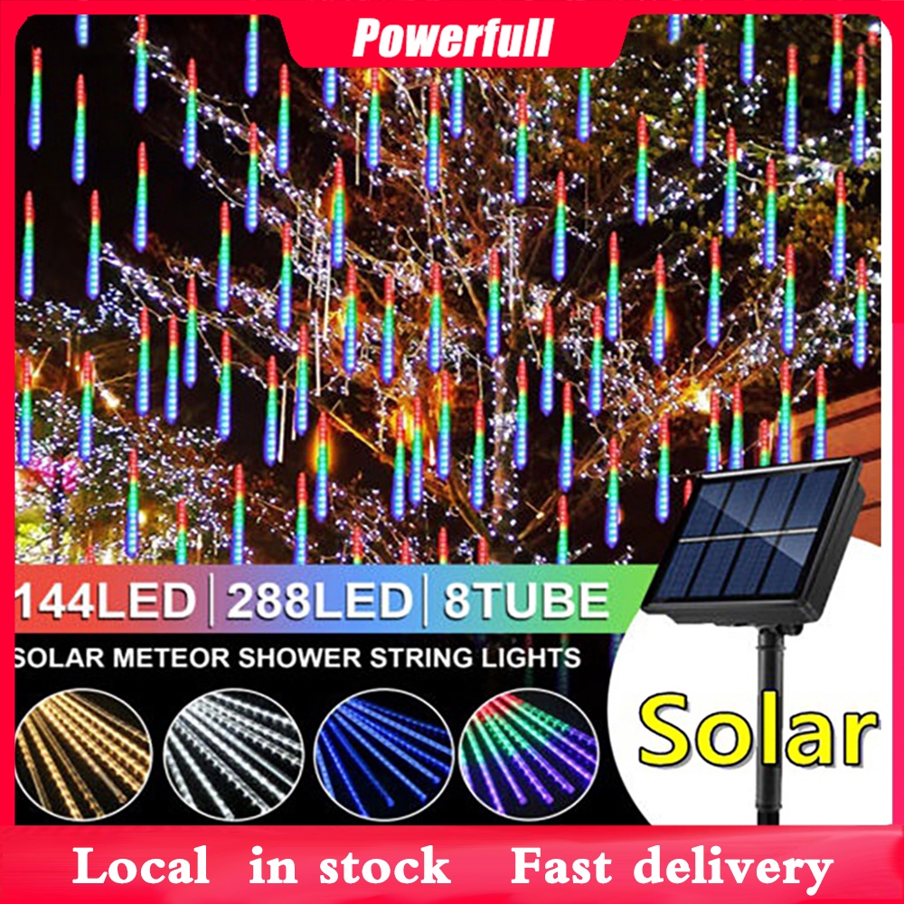 solar-meteor-shower-rain-lights-led-outdoor-waterproof-icicle-fairy