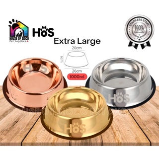Stainless / Rosegold / Gold Pet Bowl Large, XL