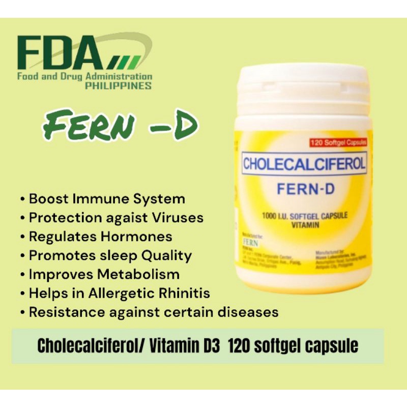 FERN D Vitamin D your daily dose from the sun Shopee Philippines