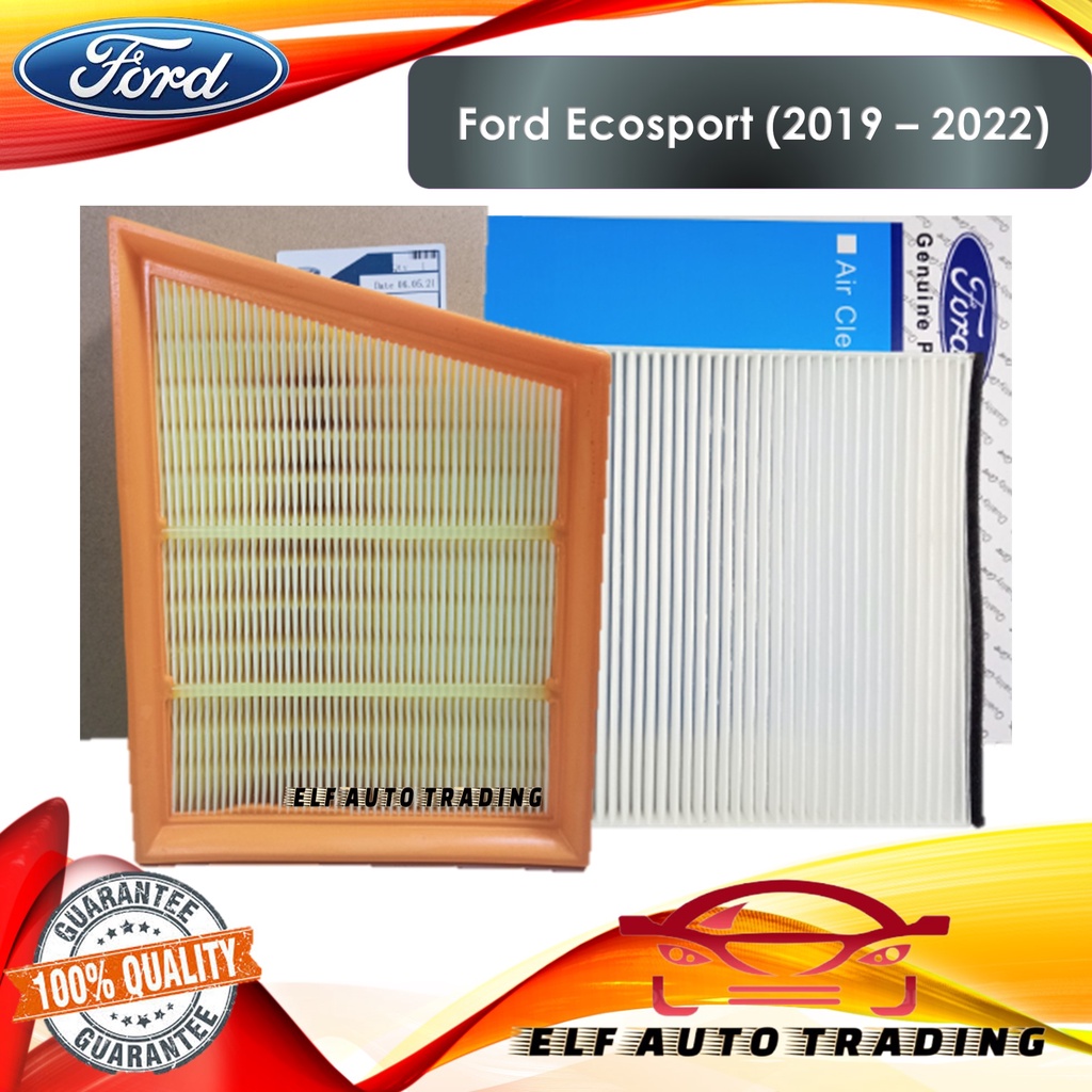 Combo Engine Air Filter and Cabin Filter for Ford Ecosport (2019 2022