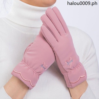 Hot Sale · New Style Warm Skin Feel Gloves Ladies Autumn Winter Thickened Full Palm Touch Screen Soft Cycling Driving Waterproof Windproof