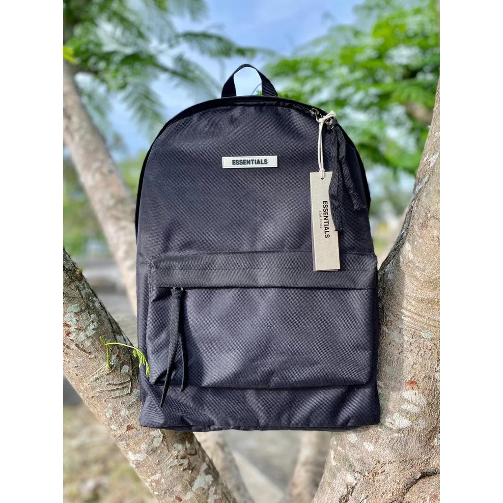 Fear Of God ESSENTIALS Leather Backpack School Bag Shopee Philippines