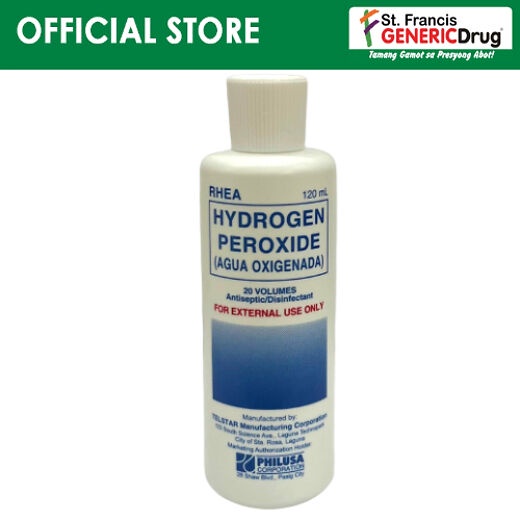 Hydrogen Peroxide Agua Oxigenada Rhea 20 Vol 120ml Shopee Philippines