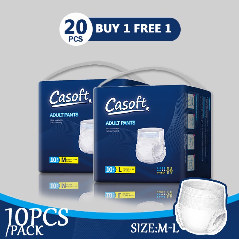 BUY 1 TAKE 1 Adult Diaper Pants Pull Up Pants Disposable Diaper Medium